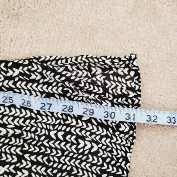 La Blanca Chic Black and White Patterned Boho Swim Coverup M - Picture 6 of 6